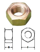 7/16 BSW BRASS HEX FULL NUT 7/16 BSW BRASS HEX FULL NUT