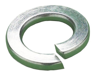 M16 STEEL SPRING WASHERS RECT SECTION ZINC