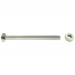 M10 X 120 STEEL CUP SQUARE BOLT C/W NUT DIN603/555 ZINC CLEAR
