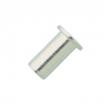 M4 STEEL ROUND FLAT HEAD OPEN RIVNUT ZINC