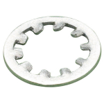 M10 Steel Internal Shakeproof Washer Zinc Clear