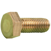 0BA X 3/8 Brass Hex Set Plain