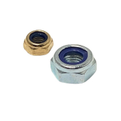 M10 BRASS TYPE T NYLOC NUT