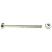 M10 X 180 Steel Cup Square Bolt C/W Nut DIN603/555 Zinc Clear