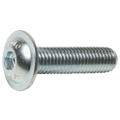 M10 X 25 Socket Button Flange 10.9 ISO 7380-2 Zinc Clear