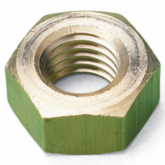 M12 BRASS HEX FULL NUT