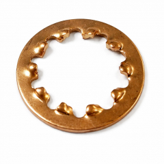 M5 PHOSPHOR BRONZE INTERNAL TOOTHED SHAKEPROOF WASHER DIN 6797-J (also known as type I)