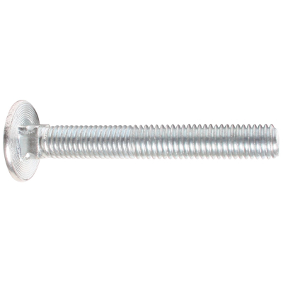 M10 X 140 Steel Cup Square Bolt C/W Nut DIN603/555 Zinc Clear