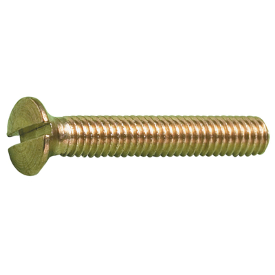 6BA X 1 BRASS SLOT COUNTERSUNK SCREWS