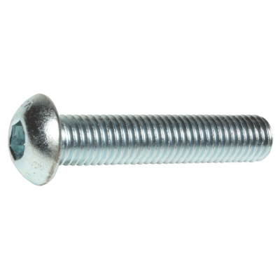 M6 X 50 Socket Button 10.9 ISO 7380-1 Zinc Clear