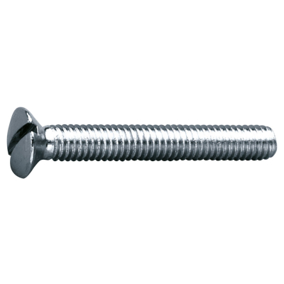 M3.5 X 12 STEEL SLOT RAISED COUNTERSUNK ZINC