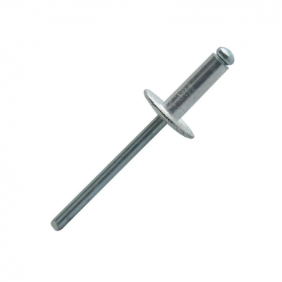 4.8 X 12 ALU/STEEL DOME HEAD RIVET LARGE 16MM FLANGE